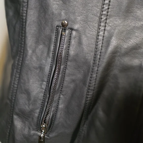 Apt. 9 Black Leather Jacket - Picture 3 of 11